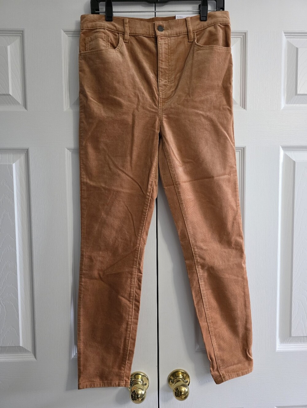 LOFT High Rise Skinny Corduroy Jeans Sienna Tan Women's 29 (8) NWT - Picture 4 of 8